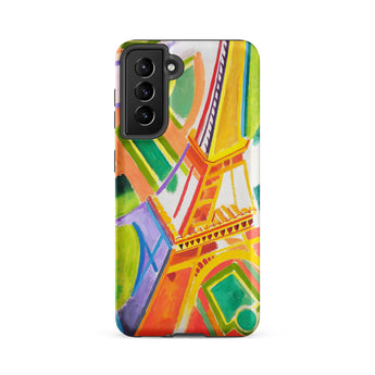 Eiffel Tower - Robert Delaunays Phone Case, Samsung Galaxy S21 Fe / Matte, Mobile Cases, Toby Leon