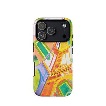 Eiffel Tower - Robert Delaunays Phone Case Iphone 17 Pro / Matte Vibrant Abstract Eiffel Tower Phone Case Bold Geometric Robert Delaunay’s