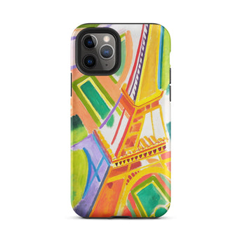 Eiffel Tower - Robert Delaunays Phone Case Iphone 11 Pro / Matte Vibrant Abstractly Painted Phone Case Stylized Eiffel Tower Robert