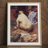 El Descanso De La Modelo - Antonio Cortina Farinós Kunstdruck, 24x32’’ / 61x81cm / Naturrahmen / Passepartout, Poster, Drucke & visuelle Kunst