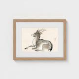 Elk - Kono Bairei Meiji-era Nihonga Deer Art Print / Canvas Kōno Bairei’s, Artistry Prints