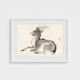 Elk - Kono Bairei Meiji-era Nihonga Deer Art Print / Canvas Kōno Bairei’s, Artistry Prints