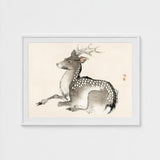 Elk - Kono Bairei Meiji-era Nihonga Deer Art Print / Canvas Kōno Bairei’s, Artistry Prints