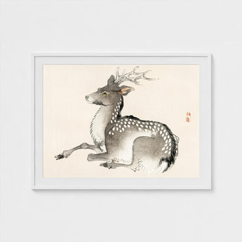 Elk - Kono Bairei Meiji-era Nihonga Deer Art Print / Canvas Kōno Bairei’s, Artistry Prints