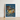 Framed Japanese-style Artwork Deep Blue Background Gold Accents Embroidered Silk Fukusa, Peasants Bearing Tribute, Meiji Era Textile