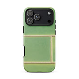 Emerald City - Green Tiled Iphone Case 17 Pro Max / Matte Green Black Phone Case Textured Design Made Plastic Emerald Tiles Shimmer, Tiles,
