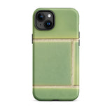Emerald City - Green Tiled Iphone Case 15 Plus / Matte Green Tile-patterned Phone Case Emerald Tiles Shimmer, Tiles, Shimmer