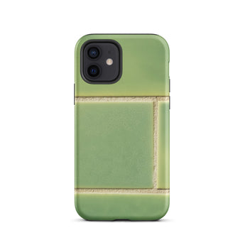 Emerald City - Green Tiled Iphone Case 12 / Matte Green Tile-patterned Phone Case Emerald Tiles Shimmer, Tiles, Shimmer