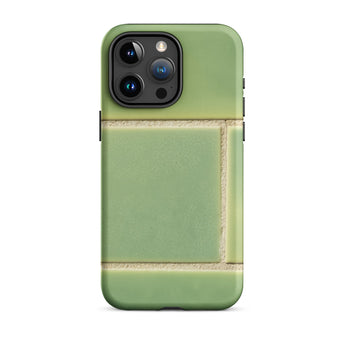 Emerald City - Green Tiled Iphone Case 15 Pro Max / Matte Green Tile-patterned Phone Case Emerald Tiles Shimmer, Tiles, Shimmer