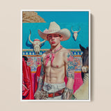 Emilio - Lowbrow Cowboy Pop Art Print / Canvas, Lowbrow Cowboy Pop, Cowboy Pop Art, Emilio Stands