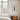 Empress - Qing Dynasty Fashion Art Framed Canvas, Bright Bedroom Corner Tall Window White Bedding Framed