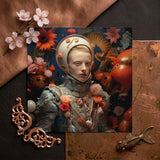 Enfant Terrible - Surreal Camp Art Print / Canvas Rectangular Portrait Person Ornate Light-colored Armor, Aesthetic Queer, Queer-art