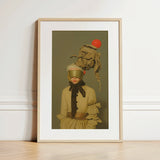 Enlightenment - Avant-garde Victorian Fashion Art Print / Canvas, 12x18’’ / 31x46cm / Natural Frame / Matboard, Posters Prints & Visual