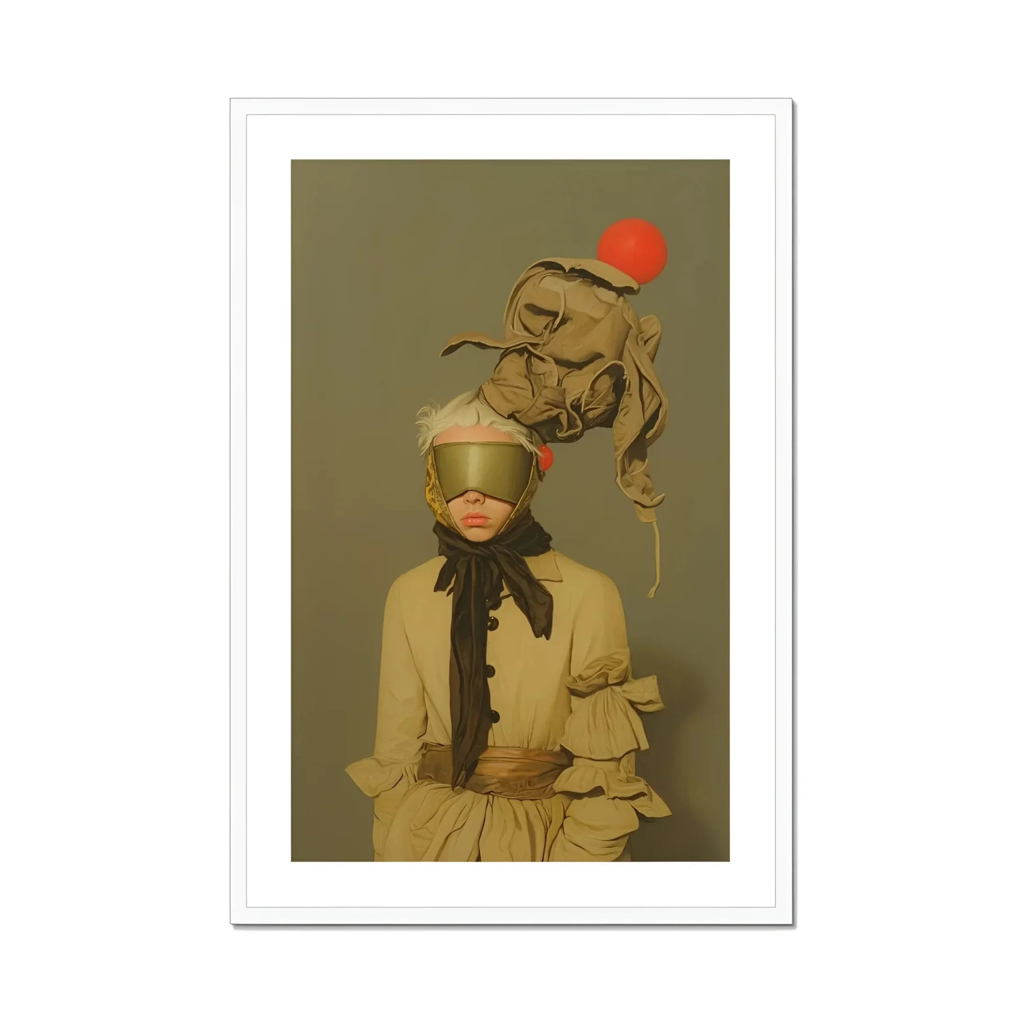 Enlightenment - Avant-garde Victorian Fashion Art Print, Framed Portrait Person Avant-garde Fashion