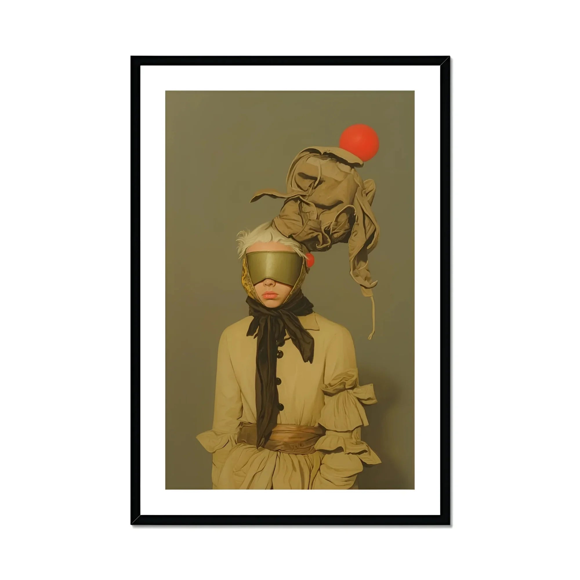Enlightenment - Avant-garde Victorian Fashion Art Print, Framed Portrait Person Avant-garde Fashion