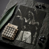 Ennui - Lionel Wendt Art Print / Canvas Black-and-white Photographic Muscular Man Knife Dark Stone Giclée Printing Techniques, Carefully