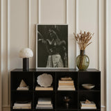 Ennui - Lionel Wendt Art Print / Canvas Sleek Black Cube Unit Books Stones Decorative Items Giclée Printing Techniques, Carefully Profiled,