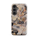 Epiphany - Surreal Alien Succulent Art Phone Case Samsung Galaxy S24 Plus / Gloss Phone Case Intricate Artistic Design Layered Seashells