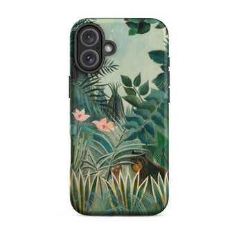 Equatorial Jungle - Henri Rousseau iPhone-Hülle, 16 Plus / Matt, Handyhüllen, Toby Leon