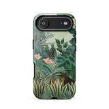 Equatorial Jungle - Henri Rousseau Phone Case Iphone 17 Air / Gloss Phone Case Vibrant Jungle Scene Lush Green Foliage Henri Rousseau