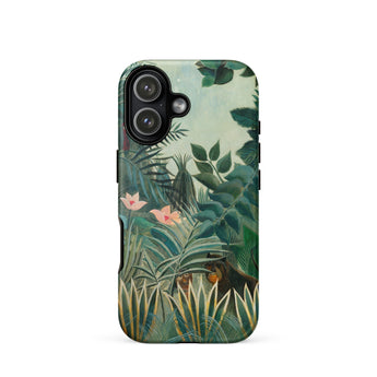 Equatorial Jungle - Henri Rousseau Phone Case Iphone 17 / Matte Lush Scene Vibrant Green Foliage Invented, Blade-sharp Yucca Leaves, Mobile