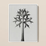 Eryngium Bourgatii (mediterranean Sea Holly) - Karl Blossfeldt Art Print / Canvas Black-and-white Framed Artwork Stylized Tree Spiky