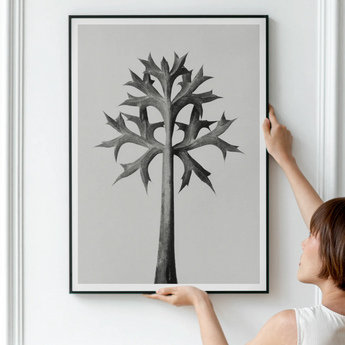 Eryngium Bourgatii (mediterrane zeedistel) - Karl Blossfeldt kunstprint / Canvas, Posters, prints & visuele kunstwerken, Toby Leon