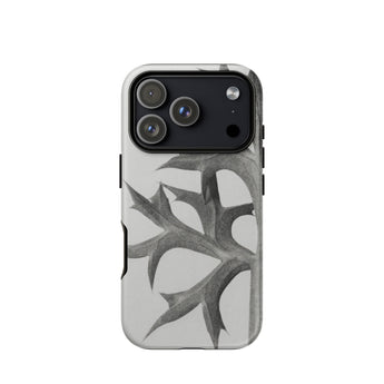 Eryngium Bourgatii (mediterranean Sea Holly) - Karl Blossfeldt Phone Case Iphone 17 Pro / Matte Iphone 12 Pro Max Case Thorn Design Black