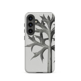 Eryngium Bourgatii (mediterranean Sea Holly) - Karl Blossfeldt Phone Case Samsung Galaxy S24 / Matte Sleek Light Gray Phone Case Detailed