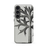Eryngium Bourgatii (mediterranean Sea Holly) - Karl Blossfeldt Samsung Case, Galaxy S24 Plus / Matte, Smartphone Case Black White Botanical