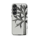 Eryngium Bourgatii (mediterranean Sea Holly) - Karl Blossfeldt Samsung Case, Galaxy S25 Plus / Matte, White Phone Case Black Abstract Leaf