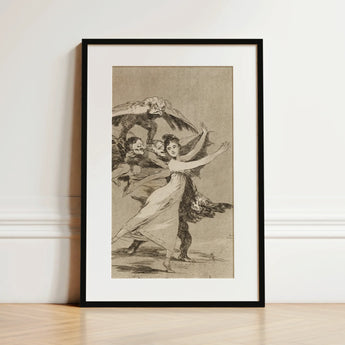 You will not Escape - Francisco De Goya Art Print / Canvas, 12x18’’ / 31x46cm / Black Frame / Matboard, Posters Prints & Visual Artwork,