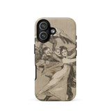 You will not Escape - Francisco De Goya Phone Case Iphone 17 / Matte Iphone 12 Case Vintage Couple Design Black White Goya Case, Dark