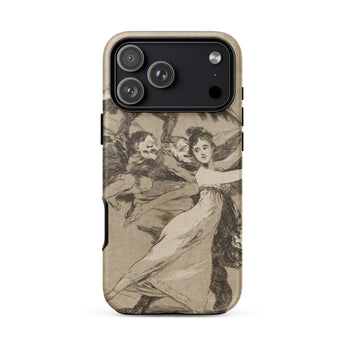 You will not Escape - Francisco De Goya Phone Case Iphone 17 Pro Max / Matte Iphone 12 Pro Max Case Vintage Figures Design Goya Case, Dark
