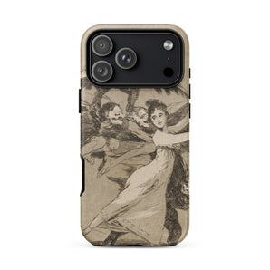 You will not Escape - Francisco De Goya Phone Case Iphone 17 Pro Max / Matte Iphone 12 Pro Max Case Vintage Figures Design Goya Case, Dark