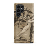 You will not Escape - Francisco De Goya Phone Case Samsung Galaxy S22 Ultra / Matte Vintage-style Phone Case Detailed Black-and-white