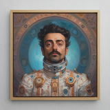 Eskandar - Gay Arabic Astronaut Art Print / Canvas, Gay Arabic Astronaut, Arabic Astronaut Aesthetic, Meet Eskandar