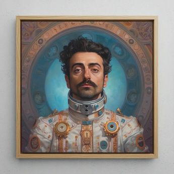 Eskandar - Gay Arabic Astronaut Art Print / Canvas, Gay Arabic Astronaut, Arabic Astronaut Aesthetic, Meet Eskandar