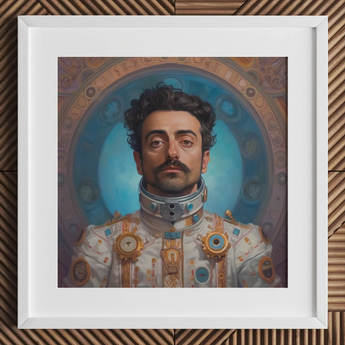 Eskandar - Gay Arabic Astronaut Art Print / Canvas, Gay Arabic Astronaut, Arabic Astronaut Aesthetic, Meet Eskandar