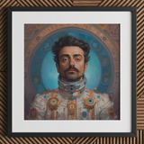Eskandar - Gay Arabic Astronaut Art Print / Canvas, Gay Arabic Astronaut, Arabic Astronaut Aesthetic, Meet Eskandar