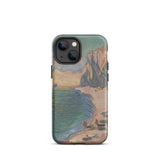 Étretat - Claude Monet Custodia per Iphone Spiaggia di Normandia, 13 Mini / Opaco, Custodie per Cellulari, Toby Leon