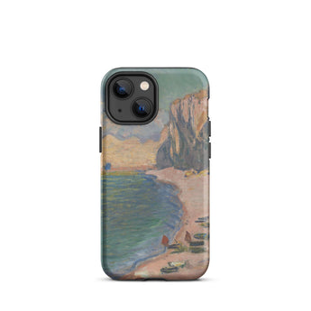 Étretat - Claude Monet Custodia per Iphone Spiaggia di Normandia, 13 Mini / Opaco, Custodie per Cellulari, Toby Leon