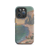 Custodia per iPhone Étretat - Claude Monet Normandy Beach, 16 Pro / Opaca, Custodie per cellulari, Toby Leon