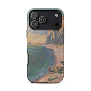 Custodia per iPhone Étretat - Claude Monet Normandy Beach, 17 Pro Max / Opaca, Custodie per cellulari, Toby Leon
