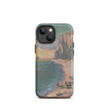 Étretat - Claude Monet Normandy Beach Phone Case Iphone 13 Mini / Matte Painting Impressionist, Masterpiece, Pocket-sized Museum Mobile