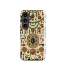 Etruscan Jewelry - Auguste Racinet Samsung Case, Galaxy S24 / Matte, Phone Case Adorned Vintage-style Jewelry Illustrations Green Gold