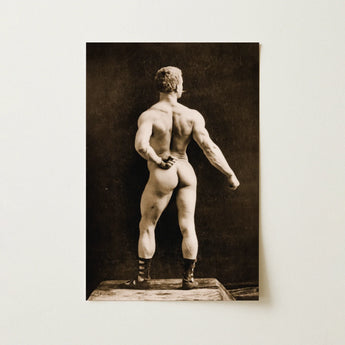 Eugen Sandow in Classical Ancient Greco-roman Pose - Napoleon Sarony Art Print / Canvas, 12x18’’ / 31x46cm / Unframed / no Border, Posters