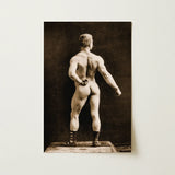 Eugen Sandow in Classical Ancient Greco-roman Pose - Napoleon Sarony Art Print / Canvas Vintage Sepia-toned Photographic Muscular Man