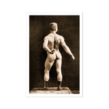 Eugen Sandow in klassieke antieke Grieks-Romeinse pose - Napoleon Sarony kunstprint / canvas, 12x18’’ / 31x46cm / ongelijst / witte rand,