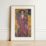 Eugenia Primavesi - Gustav Klimt Symbolist Art Print / Canvas Vibrant Colorful Framed Art Print Woman Ornate Floral Gustav Klimt, Eugenia